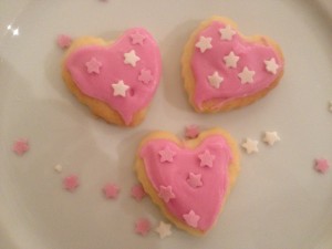 Valentines heart biscuits step 1