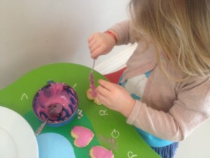 Valentines heart biscuits step 4