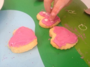 Valentines heart biscuits step 5