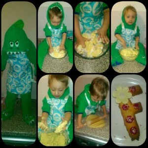 Jane Farrell My little one making his biscuits. Thanks for the recipe