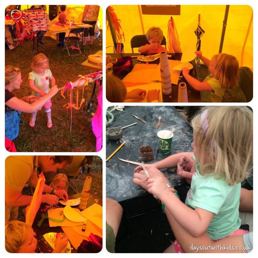 Craft at Larmer tree on #daysoutwithkidsblog