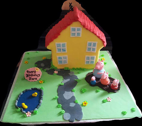 Peppa Pig cake byr Joanne-Jojo-Tins-Hughes on #Daysoutwithkids