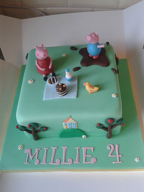 Peppa Pig Cake by Rachel-Louise-Cinton on #Daysoutwithkids