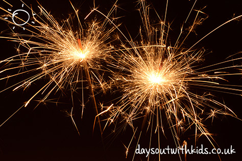 Sparklers on #daysoutwithkids