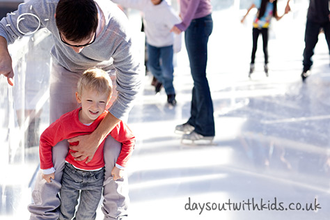 Ice skating on #daysoutwithkids