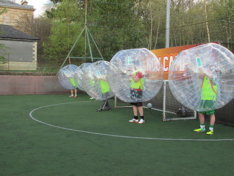 Bubble-Football on #Daysoutwithkids