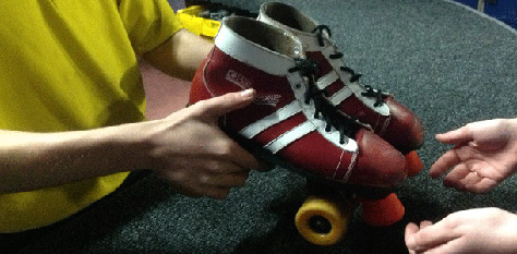 Roller-skating on #Daysoutwithkids