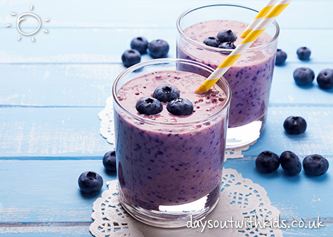 Blueberry Smoothie on #Daysoutwithkids