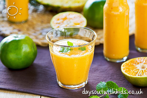 Mango Smoothie on #Daysoutwithkids