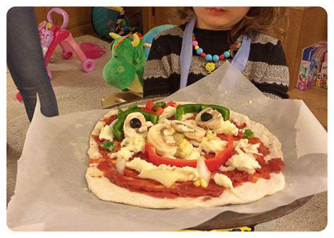 Pizza Face on #Daysoutwithkids