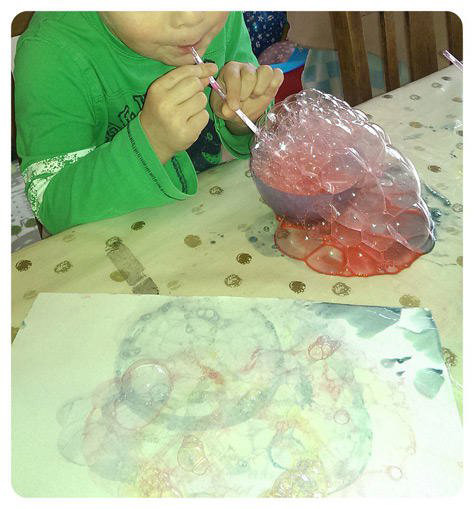 Paint with bubbles on #Daysoutwithkids
