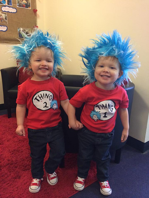 Christine-Cole Thing 1 and Thing 2 on #Daysoutwithkids
