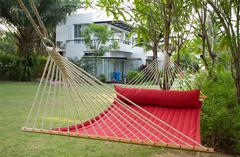 Double-hammock on #Daysoutwithkids