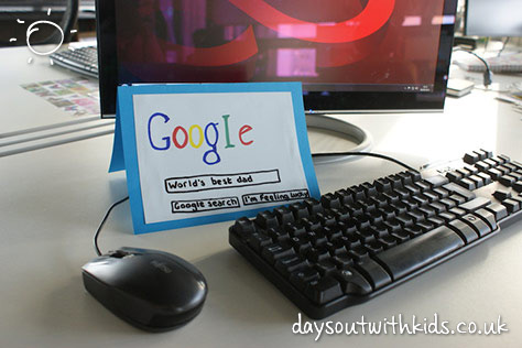 Google Fathers Day Card on #Daysoutwithkids