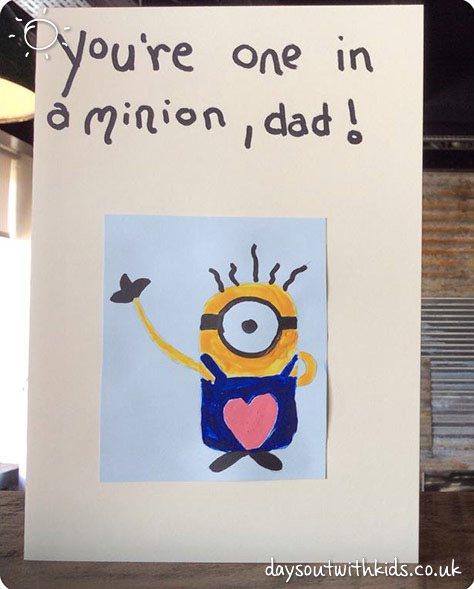 One in a Minion dad card on #Daysoutwithkids