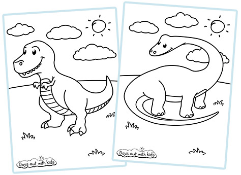 vectors-colouringbook-dinosaurs