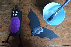 Halloween Bat Craft Step 7