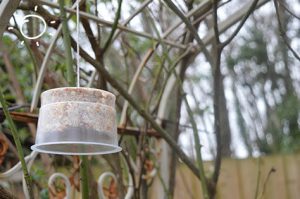 Make Your Own Garden Bird Feeder Hanging In Garden
