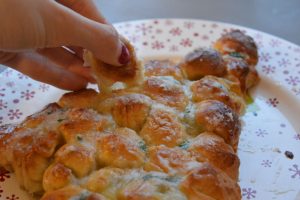 Mozzarella Dough Ball Christmas Tree