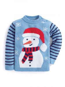 Jojo Maman Snowman Cashmere Christmas Jumper