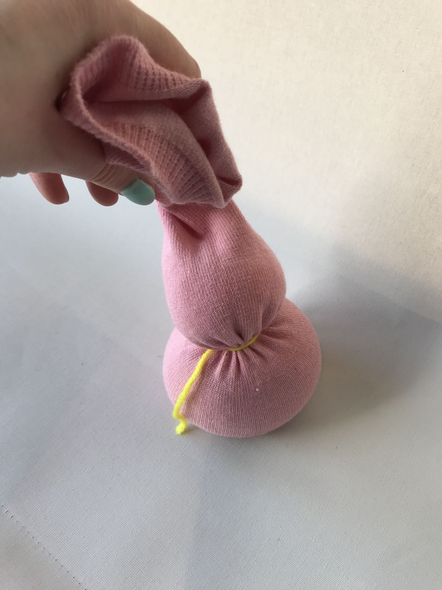 Easter Sock Bunny Craft Step 3