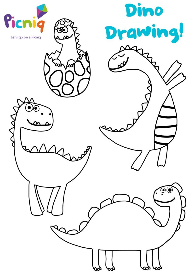 dino colouring