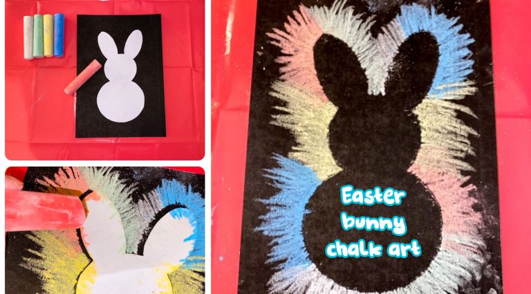 Easter bunny chalk art - Picniq Blog