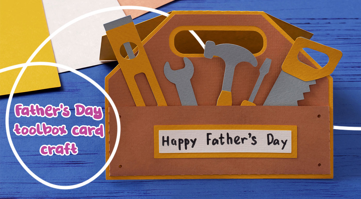 Handmade Happy Father's Day, Happy Birthday Toolbox Gift Card Holder