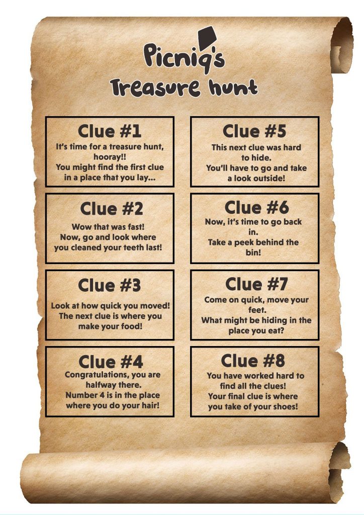 Kids Treasure Hunt Clues And Ideas