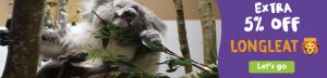Longleat 5% off tickets- with a Koala eating a stick