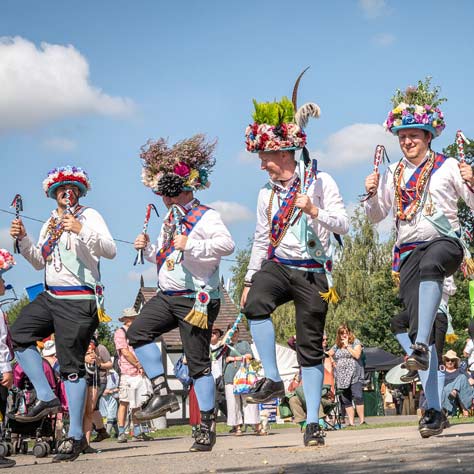 folk dancers at a family festivals