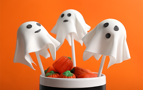 ghost cake pops