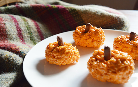 rice krispy pumpkin 